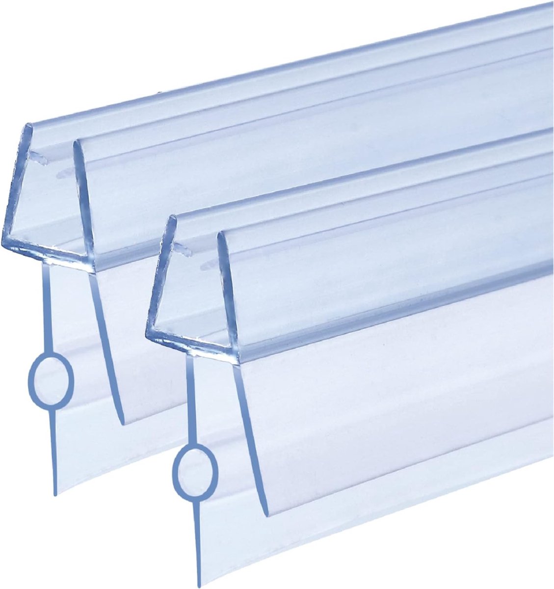 HEZIVO® Douchedeur Afdichting 2 x 100 cm - Douchestrip 4/5/6 mm - Lekstrip - Waterkering Douche