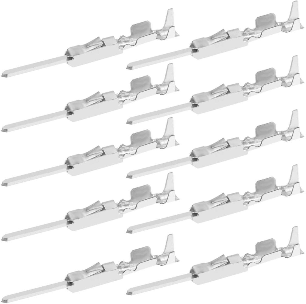 Allecto - Micro Timer Crimp Contact - 50 stuks - Duurzame kwaliteit - Zilver - Wiring Crimp Repair Terminals - Geschikt voor VW - Model 9637...