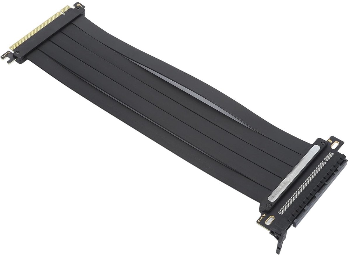 Allecto - PCIe Riser-kabel - GPU Extender - 180 graden hoek - Hoge snelheid - 250 mm - Geschikt voor RTX4090 RTX3090ti RTX3090