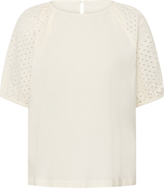 Saint Tropez PalaSZ SS Blouse Dames Blouse - Ice