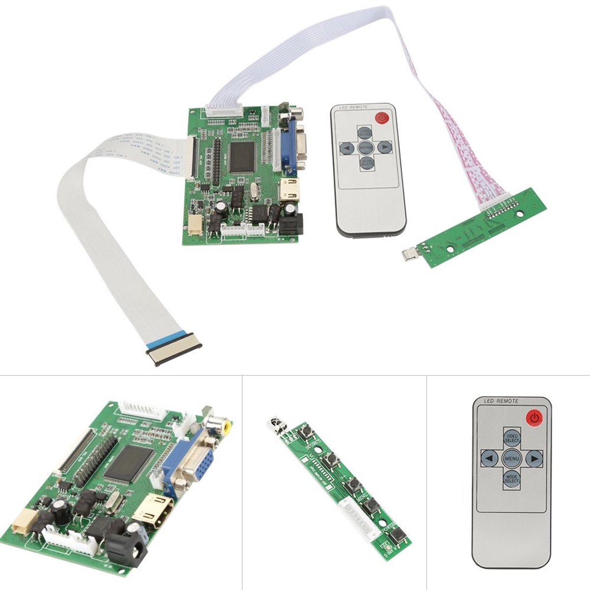 Dailygoody - LCD Controller Karte - HDMI AV Controller - Groene kleur - 50-poliger FPC-Aansluiting - Geschikt voor LCD-Bildschirm - 800 x 480
