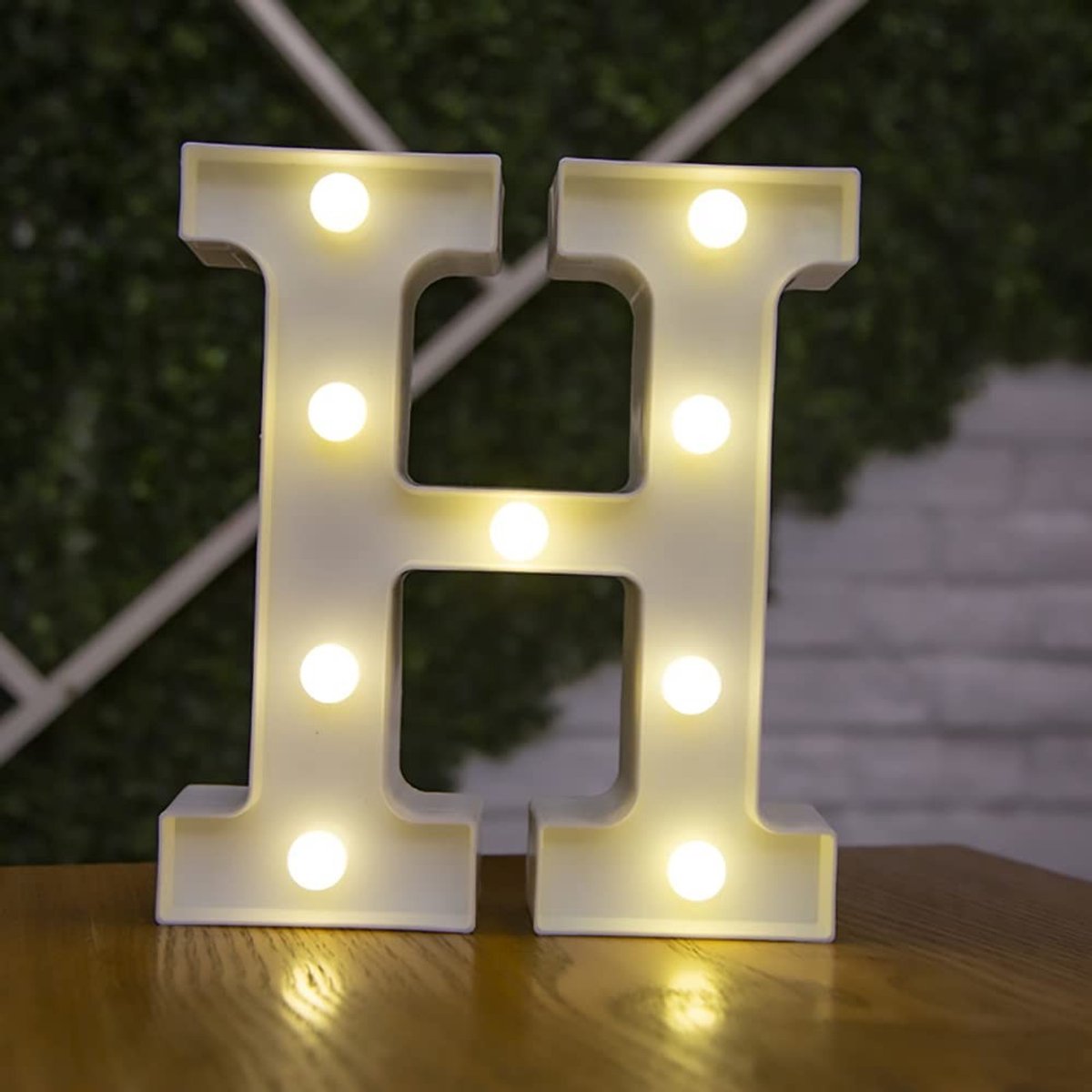 Dailygoody - letterverlichting LED - alfabet marquee lamp - warme sfeer - wanddecoratie - feestverlichting - geschikt voor thuis - warm wit