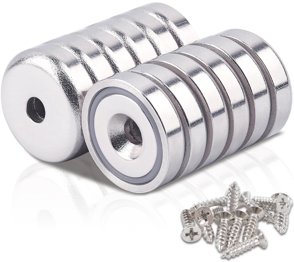 Dailygoody - Neodymium magneten - Extra sterke potmagneten - Ideaal voor keukens - 20 mm - 10 kg aantrekkingskracht - 12 stuks - Perfect voor ophangen