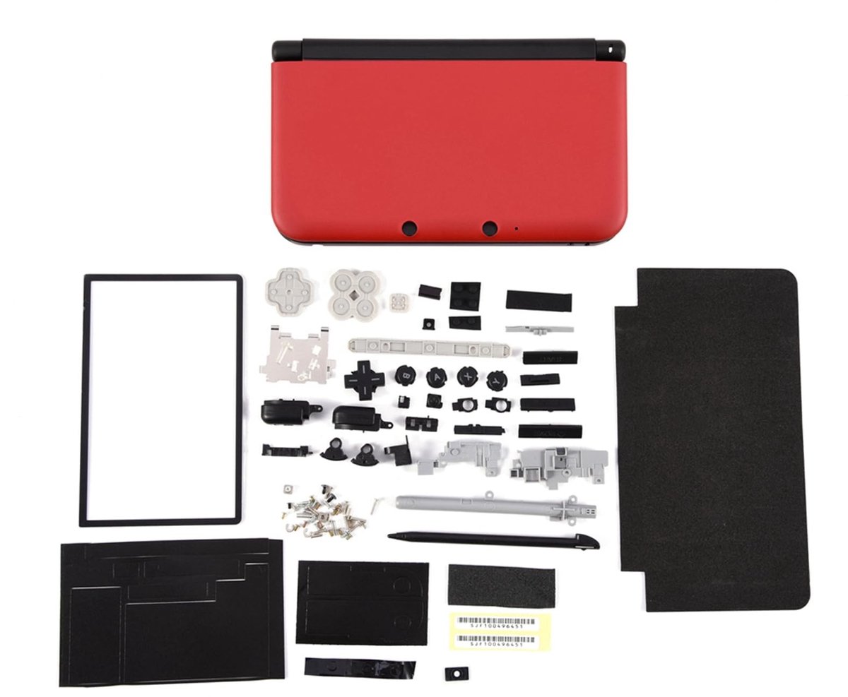 Dailygoody - Vervangende Case - Complete Behuizing - Stevig en Compact - Rood - Voor 3DS XL - Inclusief Knoppen en Schakelaars - Vervang je Console
