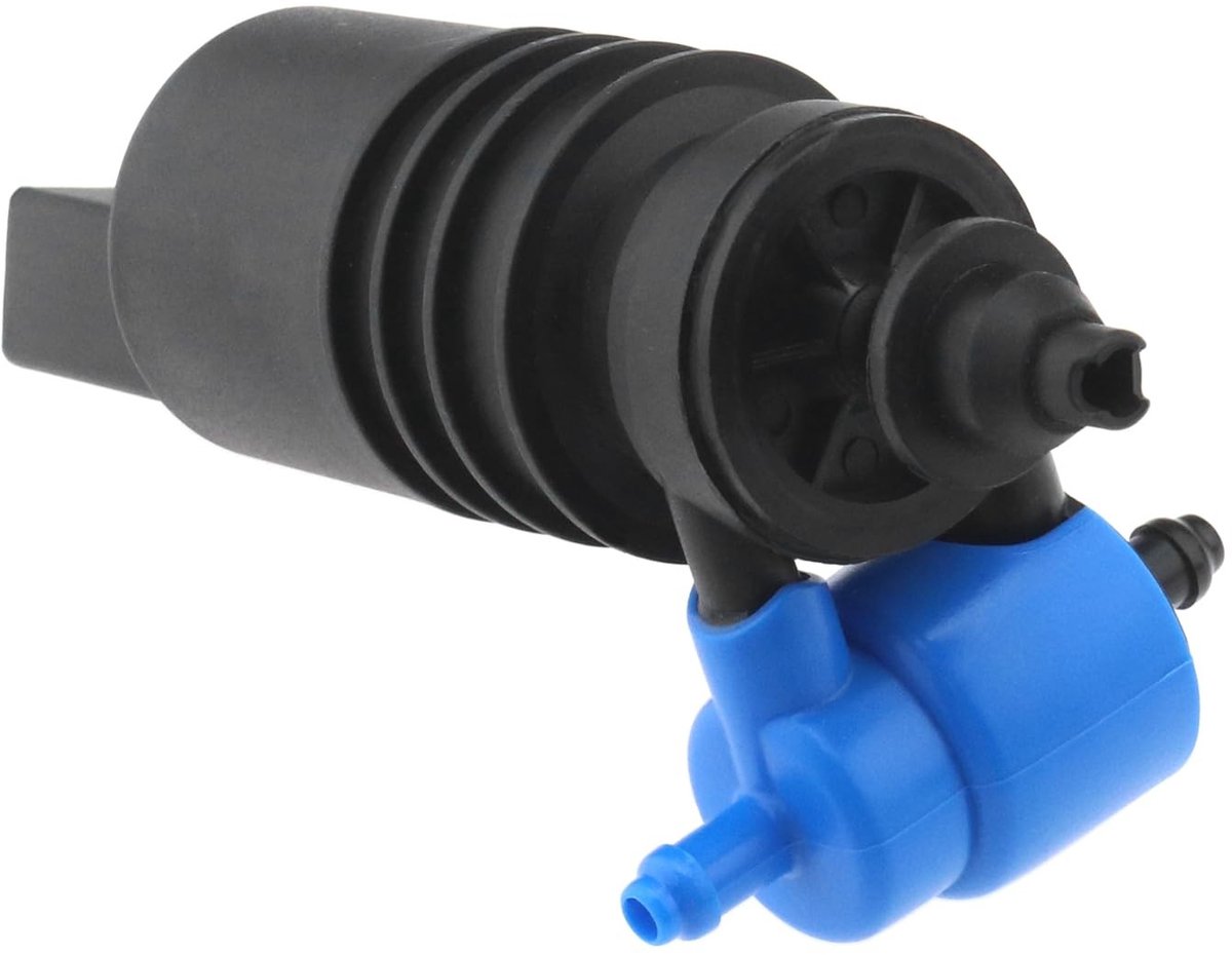 Dailygoody - Twin Outlet ruitensproeierpomp - vervangt 1K6955651 - perfect voor Mk4 Mk5 Mk4 Mk3 - zwart - 12V - auto-accessoire - ruit...