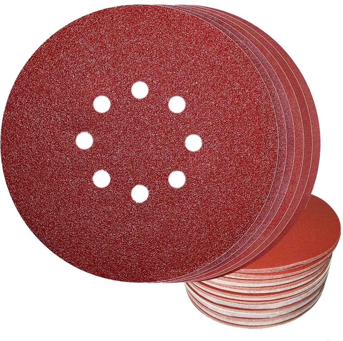 Dailygoody - Slijpschijven - Klittenband - Ideaal voor plafondslijpers - 225 mm - Diverse korrelgroottes - 30 stuks - Geschikt voor gipsplaten