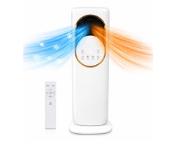 Gabrys® Ultra Mobiele Airco 4-in-1 – Zonder Afvoerslang – Koelen & Verwarmen – Energiezuinig – Verrijdbare Airco met Remote - Timer en Slaapmodus - Zomer & Winter – Thuis - Woonkamer - Slaapkamer & Kantoor - Luchtbehandeling & Klimaatbeheersing