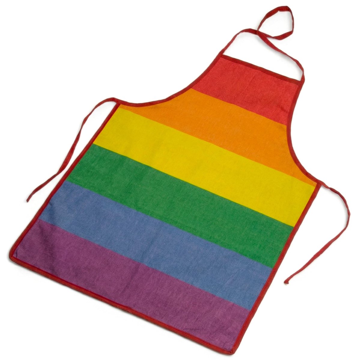 Dailygoods - Dailygoody - Grill Schort - Kleurrijk Regenboog Design - 100% Katoen - 55 x 75 cm - Koken - BBQ - Feest - Keukenaccessoires