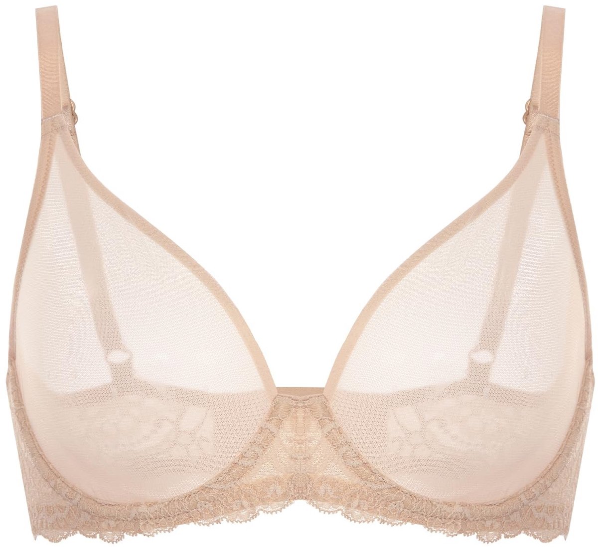 Dailygoods - Dailygoody - Vrouwen Sheer Mesh BH - Doorzichtig - Plus Size - Sexy Volledige Dekking - Beugel Ongevoerde BH's - Comfortabel voor Dames - Transpa