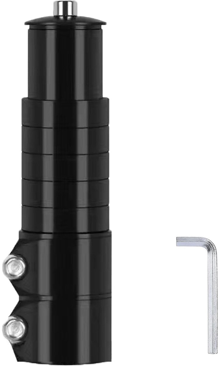 Dailygoods - Dailygoody - Fiets Handlebar Fork Stem Extender - Verstelbare Hoogte - Geschikt voor Mountainbike en Wegfiets - Versterkt rijcomfort - Verhoogt stuurp