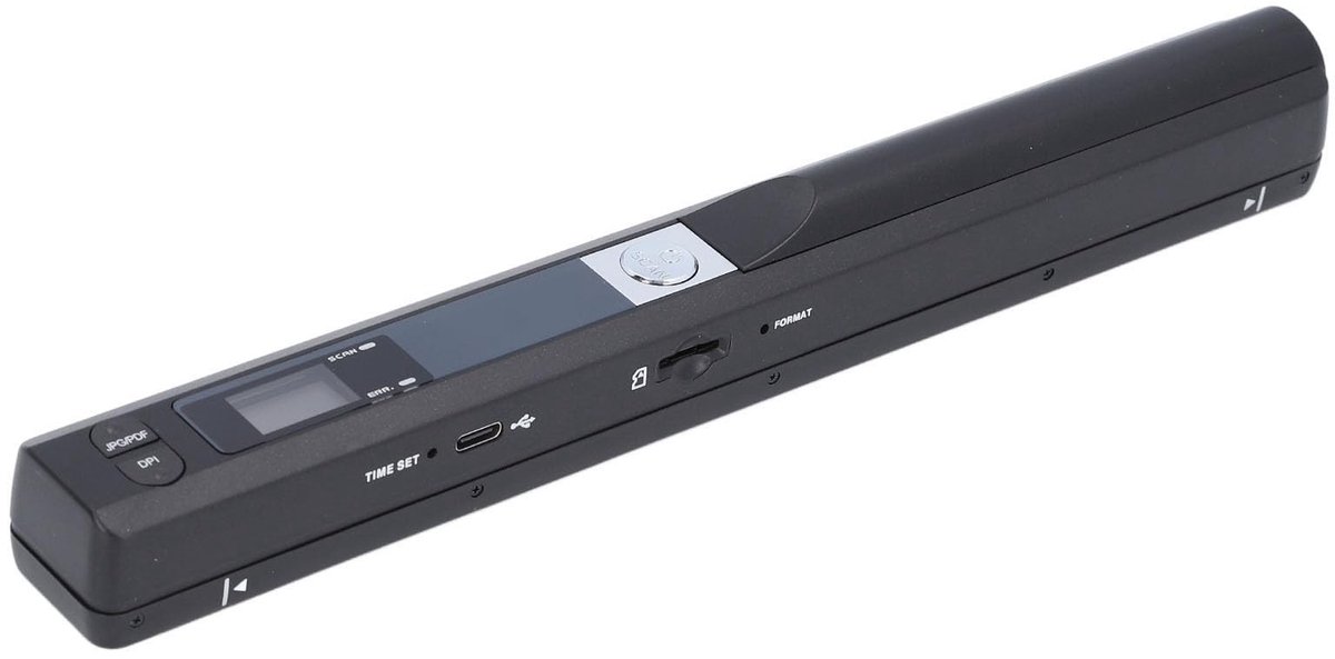 Dailygoody - QCActive1k - Dailygoody - Draagbare Scanner - Documenten scannen - HD 900DPI - Zwart - Mobiele Handscanner - Voor thuis en kantoor - Compact formaat