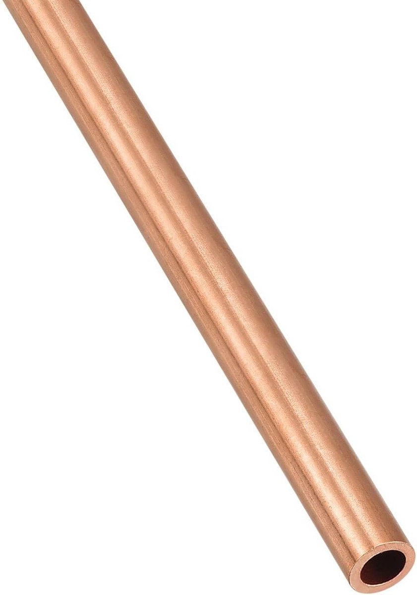 Koperen Buizen (7mm AD x 1mm Wanddikte x 300mm Lengte) Rechthoekige Slangen voor Doe-Het-Zelf Projecten en Meubelmakerij