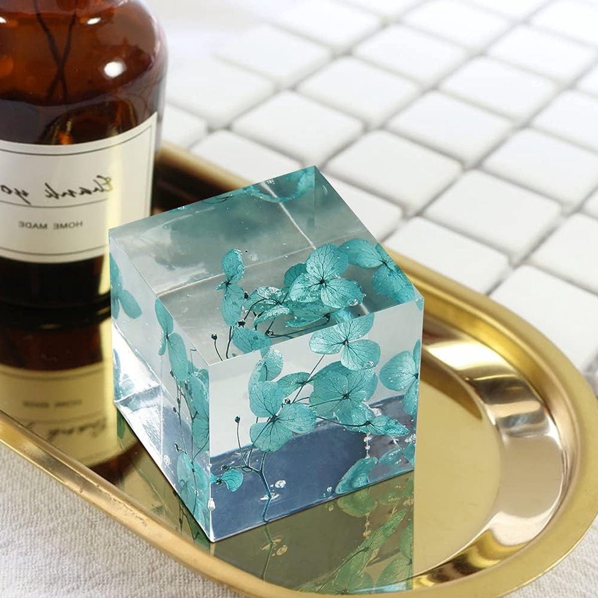 Siliconen Gietmal voor Hars, 6 Verschillende Maat Cube Mallen voor Sieraden, Kunst en Polymer Klei