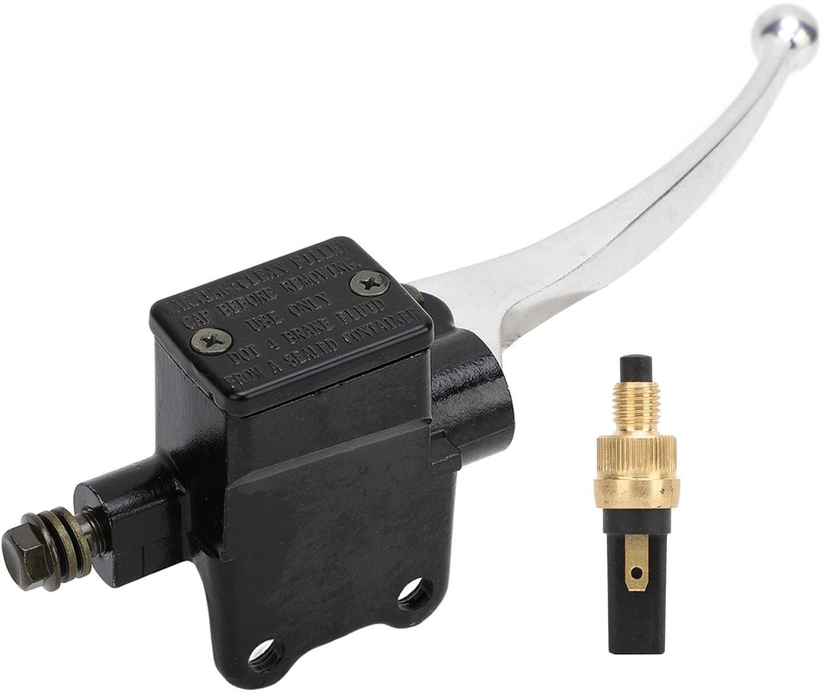 Dailygoods - Dailygoody - Zwart Hoofdremcilinder Hendel - Vervanging voor Scooter - Naadloze Pasvorm - Veilig en Betrouwbaar - Geschikt voor PX 125 200 Star Stella