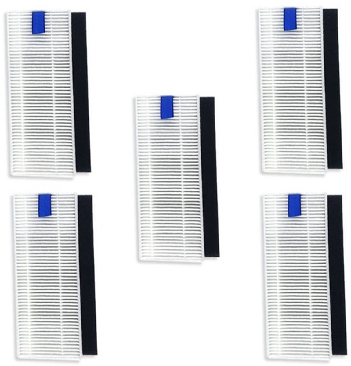 5 stuks robotstofzuiger HEPA filter - Geschikt voor X-plorer Serie 75 - voor robotstofzuiger met dweilfunctie - Wit