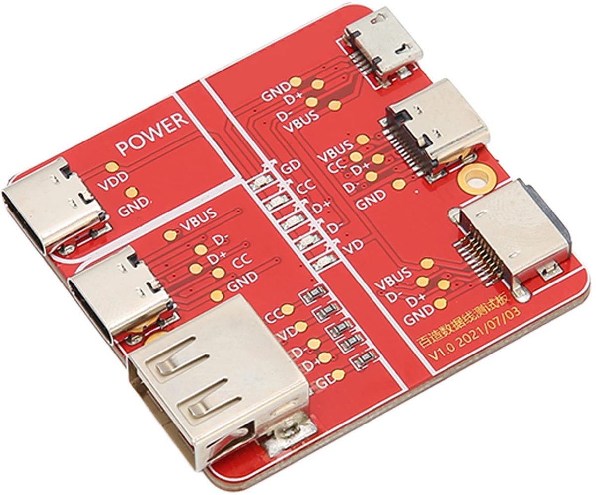 Dailygoody - USB-kabeltester - 3 in 1 Datadraadtestarmatuur - Snelle detectie - Compact formaat - Eenvoudig te bedienen - Geschikt voor verschillende ..