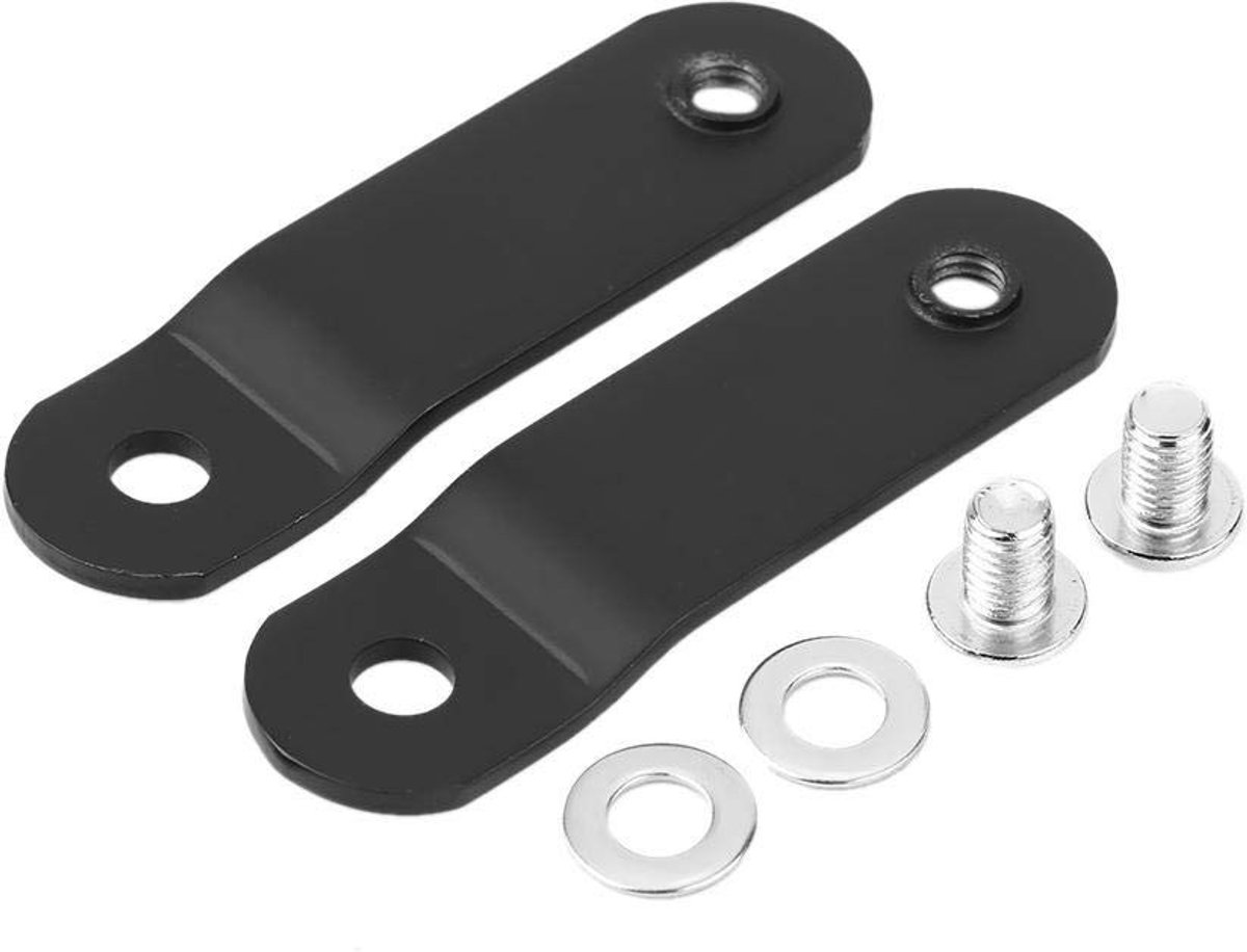 Dailygoody - Tankliftset - Gas Tank Lift Kit - Verhoogt voorzijde tank - Zwart - Geschikt voor Harley Davidson - Universeel