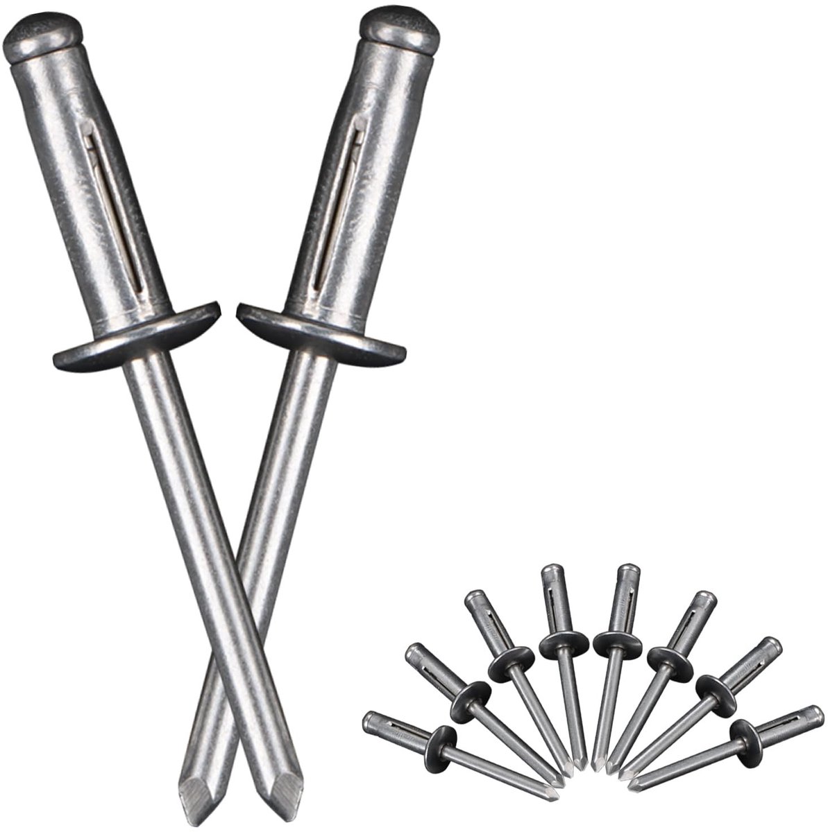 Dailygoods - Blindklinknagels - Aluminium Koepelkopklinknagels - Corrosiebestendig - 4,8 mm x 16 mm - Popklinknagels - Perfect voor DIY-projecten en k