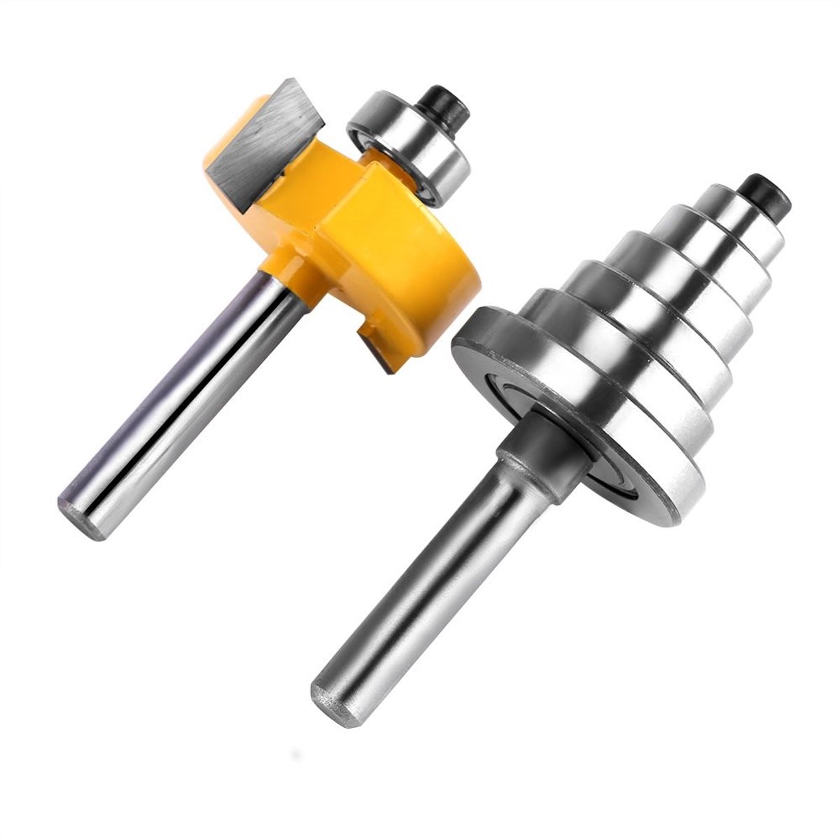 Dailygoods - Dailygoody - Schacht Router Cutter Tool - Houtbewerkingsgereedschap - 7 Lagers Set - Legering YG6X - Voor Massief Spaanplaat - Voor Multiplex - 1/2 inch