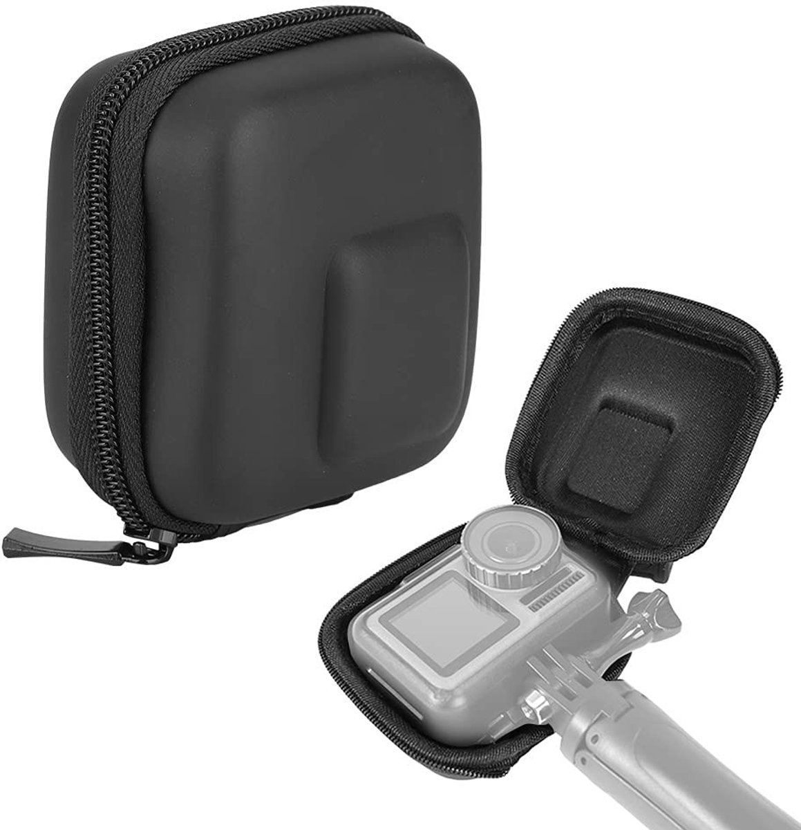 Dailygoods - Dailygoody Opbergtas voor Camera - Draagbare Draagtas - Compact en Lichtgewicht - Zwart - Bescherming voor Sportcamera - Geschikt voor...