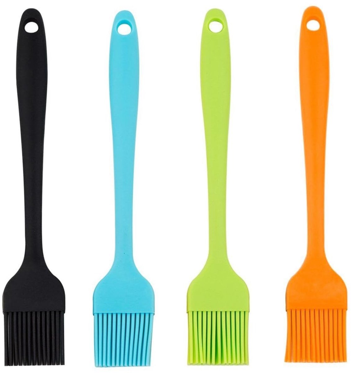 Dailygoods - Dailygoody - 4-delige siliconen kwast - Grillen - Hittebestendig - Meerkleurig - Bakken - Gemakkelijk schoon te maken - Geschikt voor koken - 4 kleure