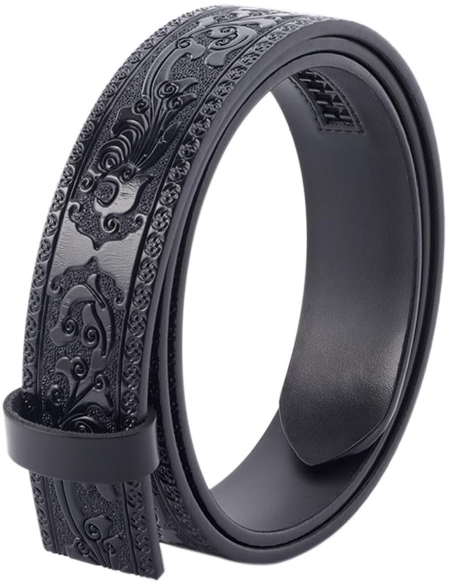 Dailygoods - Dailygoody - Koeienhuid Riem - Cowboy Riem - Echt Leer - Bruin - Accessoire voor Heren - 124 cm - Geschikt voor Cowboy en Cowgirl