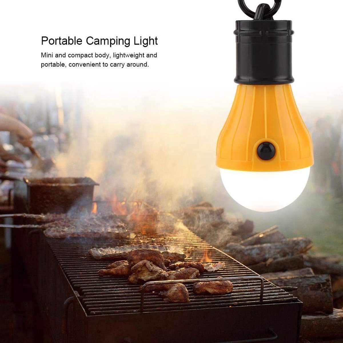 Dailygoods - Dailygoody - LED Camping Tent Lights Lantern - Draagbare Tentlamp - Noodverlichting - Geel - LED Verlichting - Voor Kamperen en Wandelen - Ideaal Voor