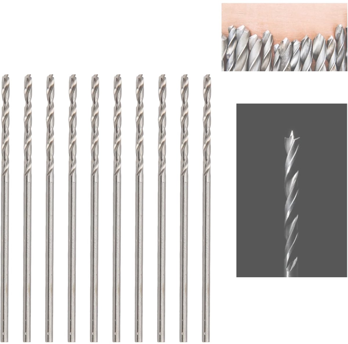 Dailygoods - 10 Stuks HSS Twistboren voor Sieraden Maken