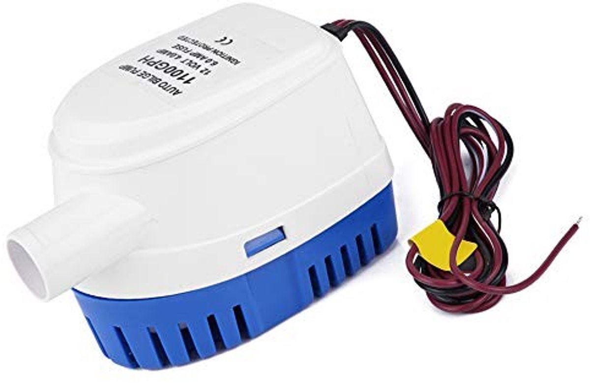 Dailygoods - Dailygoody - Automatische Waterpomp - Submersible - Corrosiebestendig - Navy - 12V - Efficiënt voor Boot - Compacte Motor