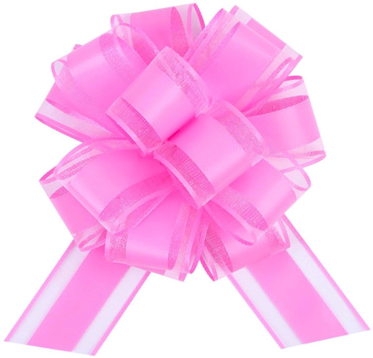 Dailygoods - Dailygoody - Geschenken - Grote strik voor decoratie - Lichtroze - Bruiloft en feest - 5 stuks - Perfect voor cadeaus en versieringen