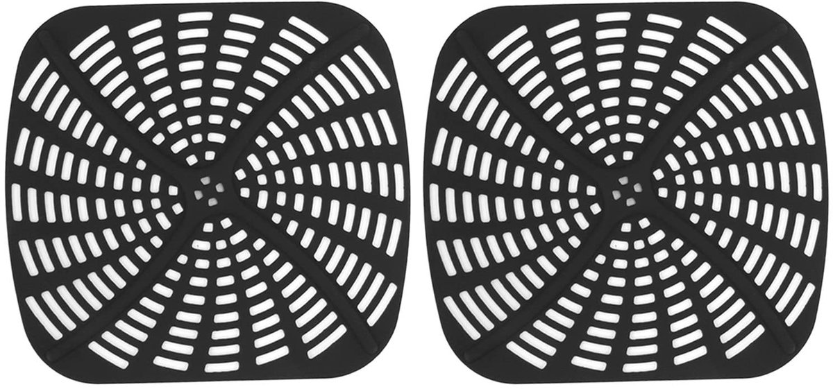 Dailygoods Dailygoody Herbruikbare Siliconen Luchtfriteuse Voeringen Krasbestendig Zwart Friteuse Accessoire Eenvoudig schoonmaken Geschikt voor AG30