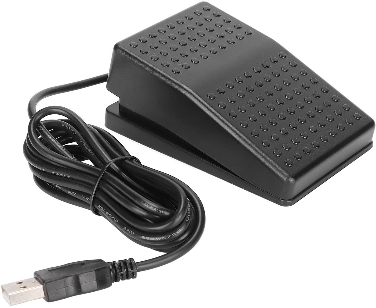 Dailygoods - Dailygoody - USB-Voetpedaal - Programmeerbaar Voetschakelaarpedaal - Ergonomisch Ontwerp - Ideaal voor Toetsenbord en Muis - Voor PC-gebruik