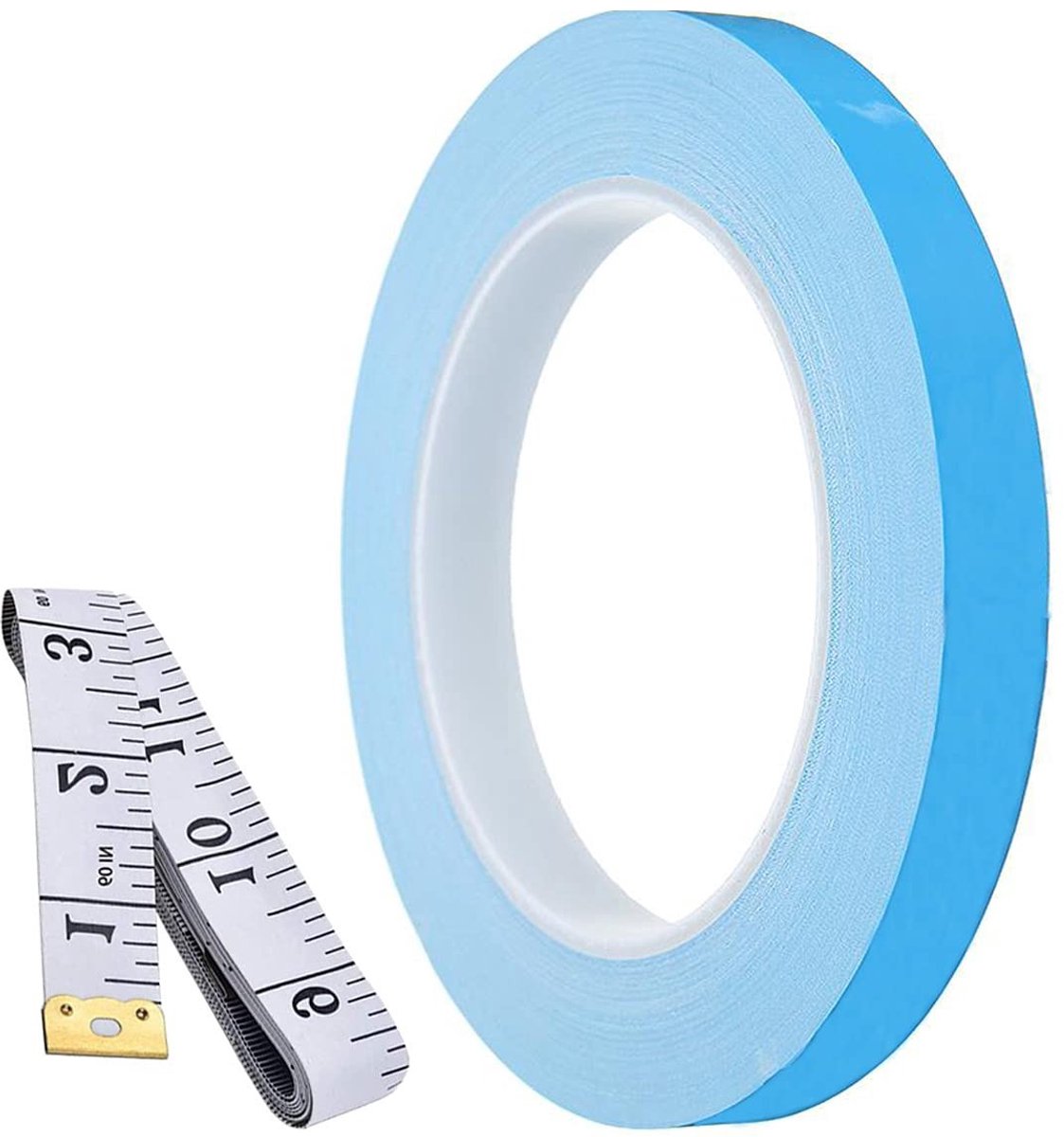 Thermisch geleidend dubbelzijdig plakband 10mm x 25m voor koeling, LED-verlichting en CPU/GPU toepassingen met 1.5m meetlint