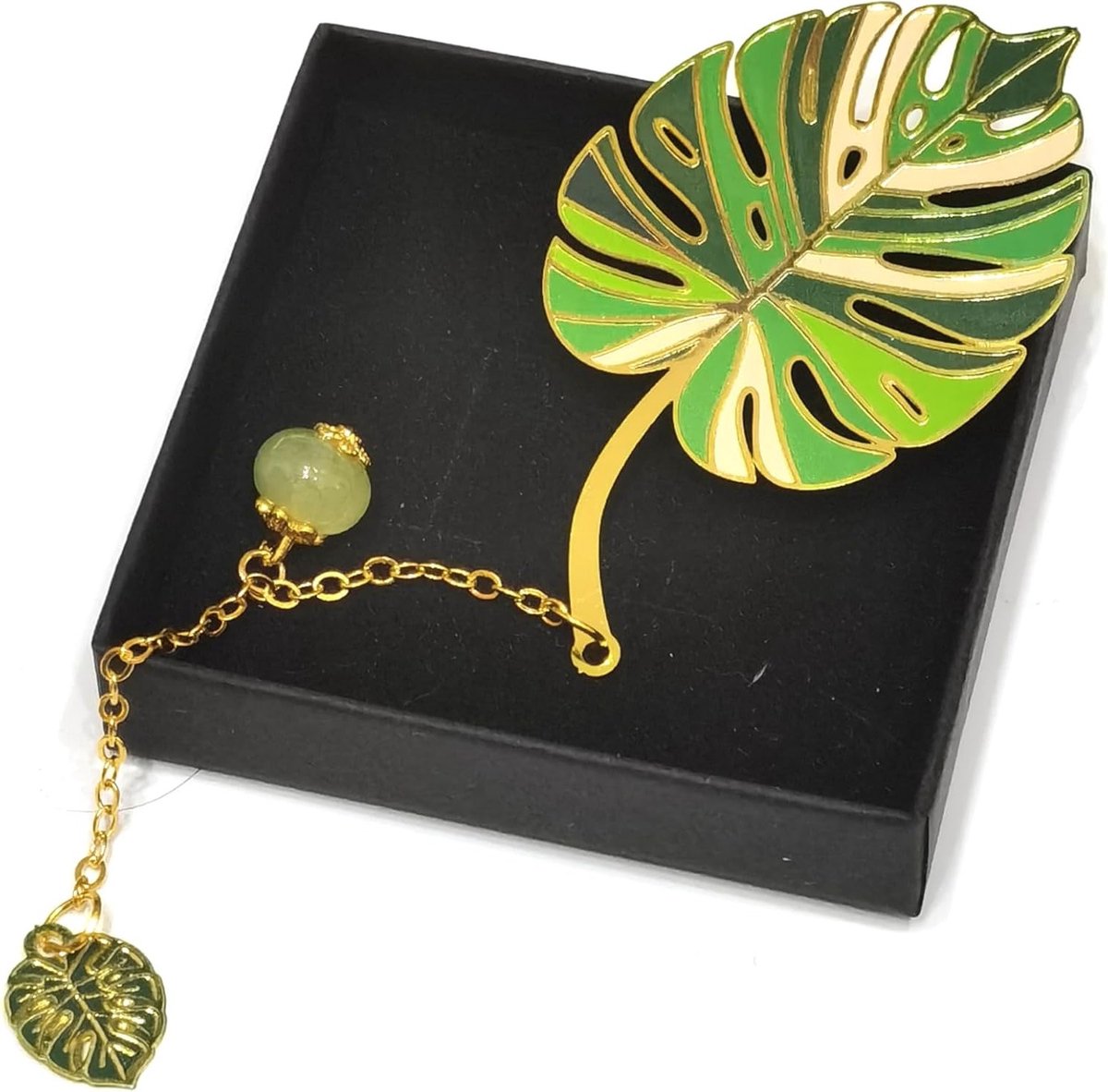 Groene Monstera Blad Boekenlegger - Schattige en Stijlvolle Boekenleggers voor Vrouwen, Perfecte Cadeaus voor Boekenliefhebbers en Onderwijsprofessionals