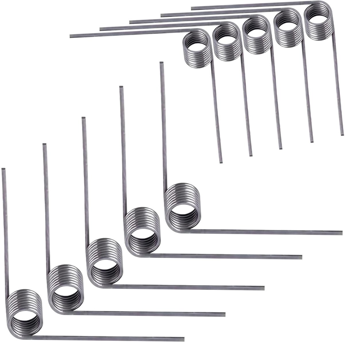 Dailygoody - 10 Stuks V-vormige Rvs Torsiespringen - 5mm Buiten Diameter, 90° Deflectie