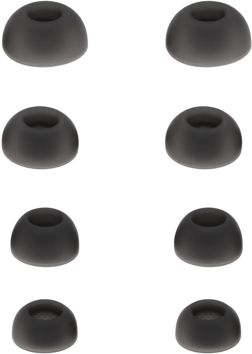 Dailygoody - Siliconen oordopjes - Vervangende oordopjes - Comfortabele pasvorm - Zwart - Ideaal voor diverse gehoorgangen