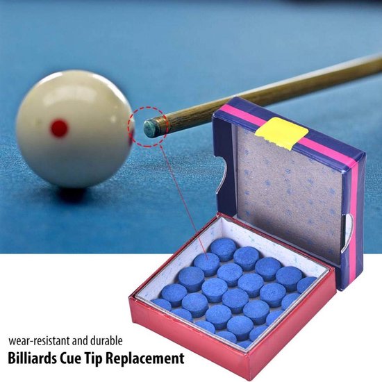 Dailygoods - Dailygoody - VGEBY 50Pcs Billiard Cue Tips - Vervangende Snooker Pool Stick Tips — afbeelding 4
