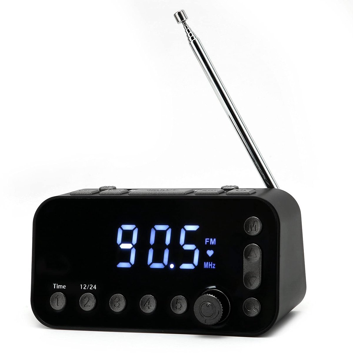 Dailygoods - Dailygoody - DAB FM Radio Alarmklok - USB-poorten - Slaapfunctie - Wit LED Scherm - Tijdweergave - Geluidskwaliteit - Geschikt voor Thuis - Compact on