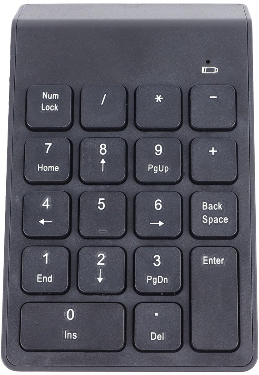 Dailygoods - Dailygoody - Draadloze nummerblokken - Numpad met cijferblok - Draagbaar en efficiënt - Modern ontwerp - Ideaal voor financiële boekhouding - Geschikt...