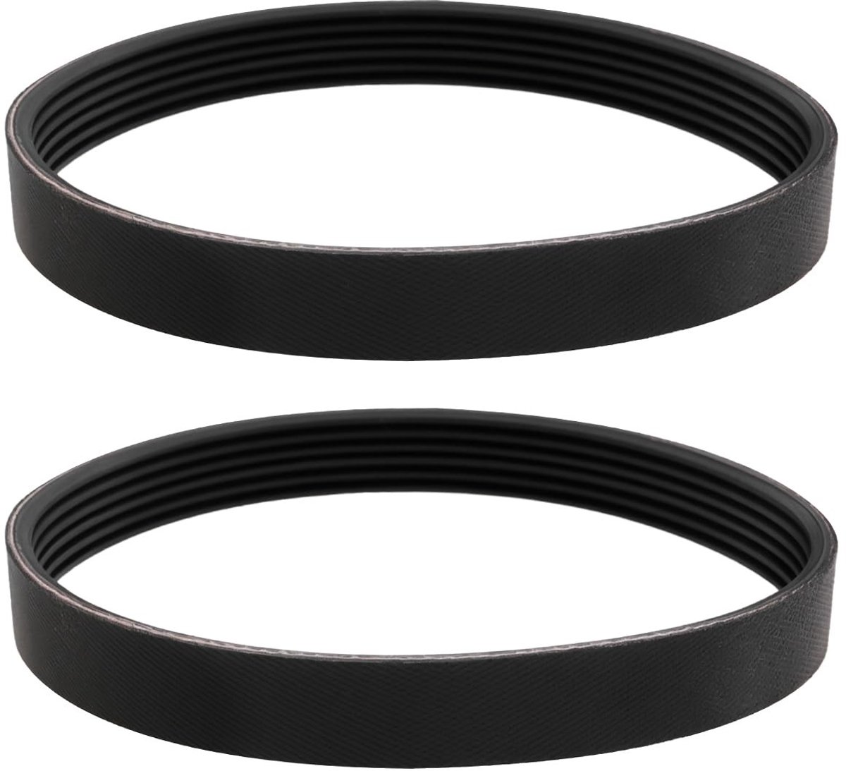 Dailygoods - Dailygoody - Geribbelde riem - Serpentine Drive Riem - Rubber kwaliteit - Zwart - Power Transmissie Riem - 2 stuks - Geschikt voor verticuteermachine ..