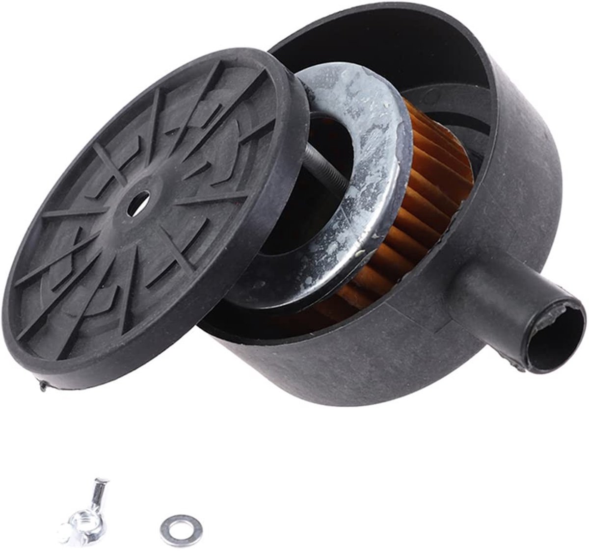 Dailygoods - Dailygoody - Compressor Luchtinlaat Filter - Geluidsdemper - Ideaal voor Luchtcompressoren - 20mm Draad - Met Vervangelement - Vermindert Geluid - 9,8