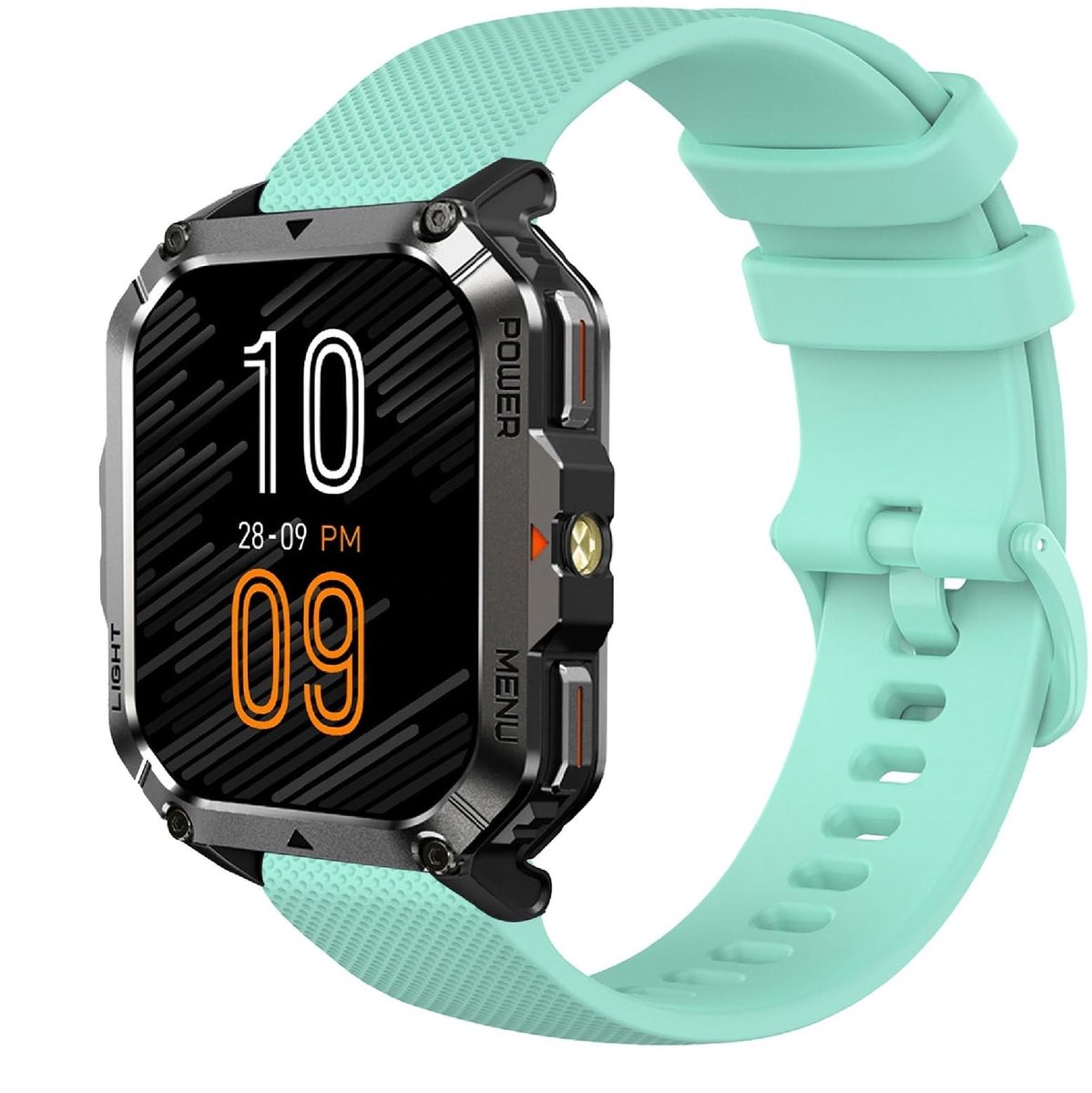Dailygoods - Zachte Siliconen Armband voor Smartwatch, Ademend en Comfortabel