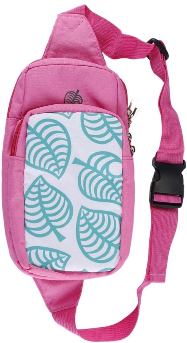 Dailygoods - Transporttas voor Switch Accessoires in Roze met Schouderband
