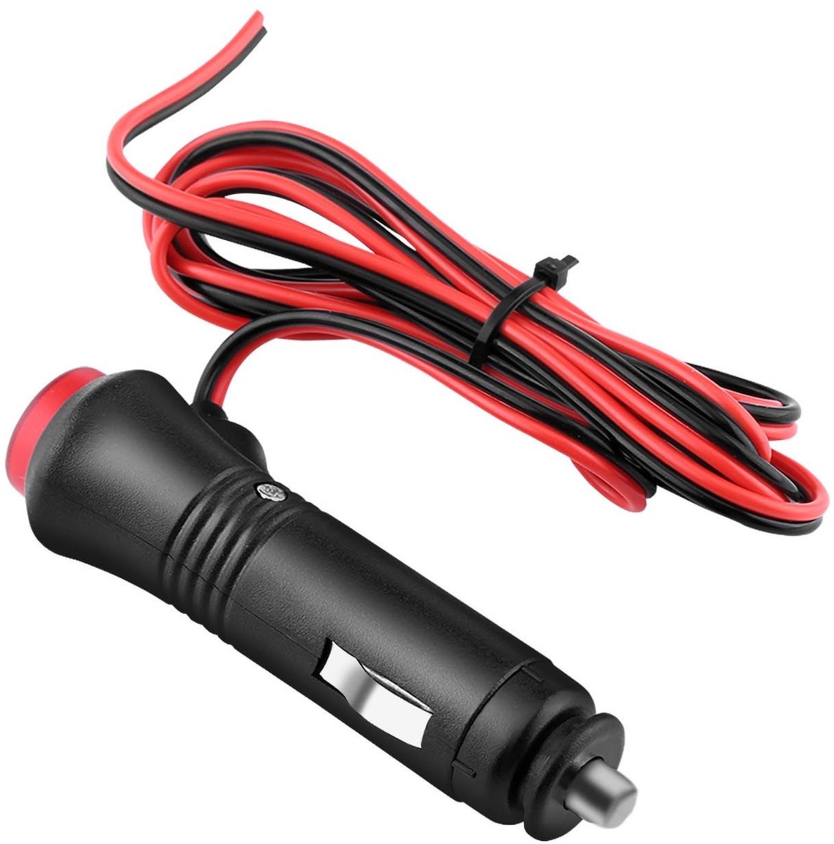 Dailygoods - Sigarettenaanstekerplug met 1,5 m Draad en Schakelknop