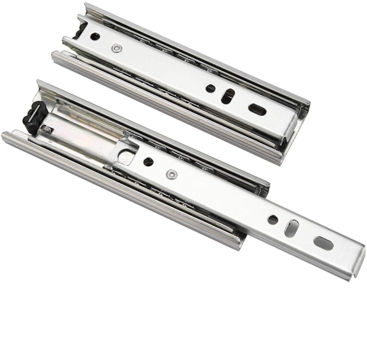 Dailygoods - Set van 2 Kogellager Ladegeleiders voor Volledige Uittrekking