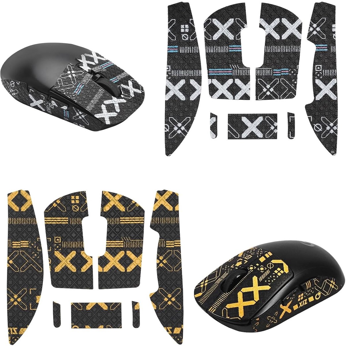 Ergonomische Grip Tape voor Gaming Muis, Antislip en Zweetabsorberend, Ultra-dun en Zelfklevend, Ideaal voor Verbeterde Controle en Comfort tijdens het Spelen