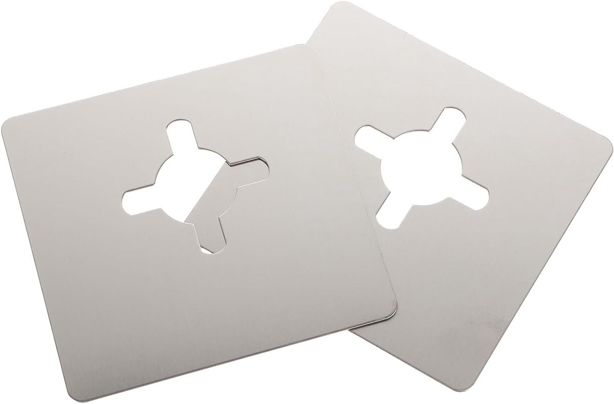 Versterkingsplaat voor Deur, Ball Lock, Deurherstelplaat van RVS, 2 Stuks, 10.5x10 cm, Duurzaam en Betrouwbaar