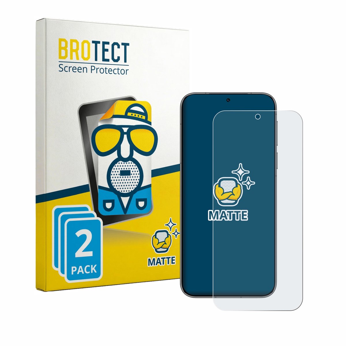BROTECT - Screenprotector voor Huawei Pura 90 Pro - Folie Beschermfolie matte 2 Stuks