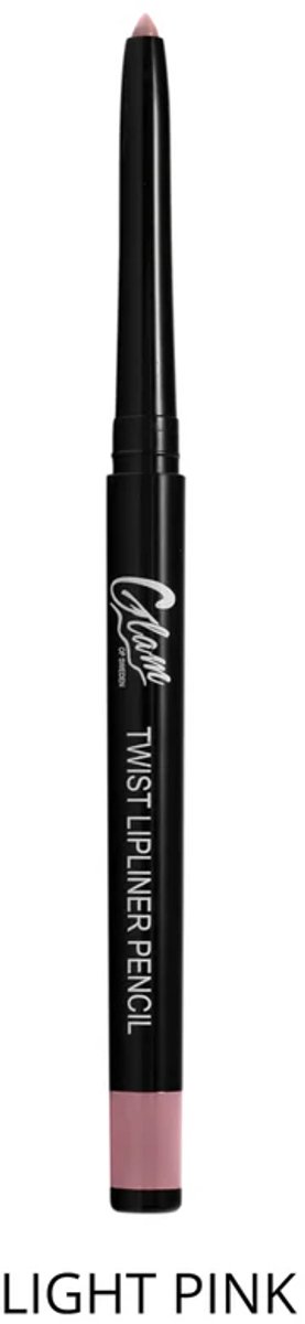 Glam of Sweden - Licht Roze Lippotlood - Draaibaar - Twist Lipliner Pencil - Light Pink - 1 Stuks