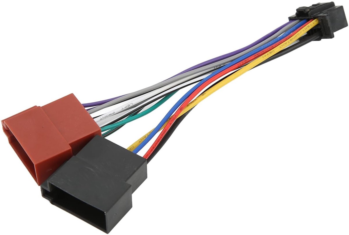 Allecto - ISO Radio Harness Adapter - Eenvoudige Aansluiting voor Auto Stereo - Geen Draadknippen Nodig - Compatibel met Meerdere Auto's - Eenvoud